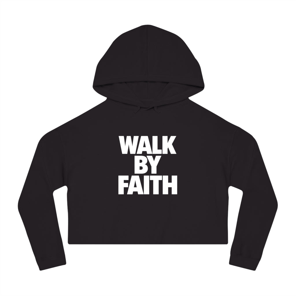 Limited-Edition - Walk By Faith Women's Cropped Hoodie